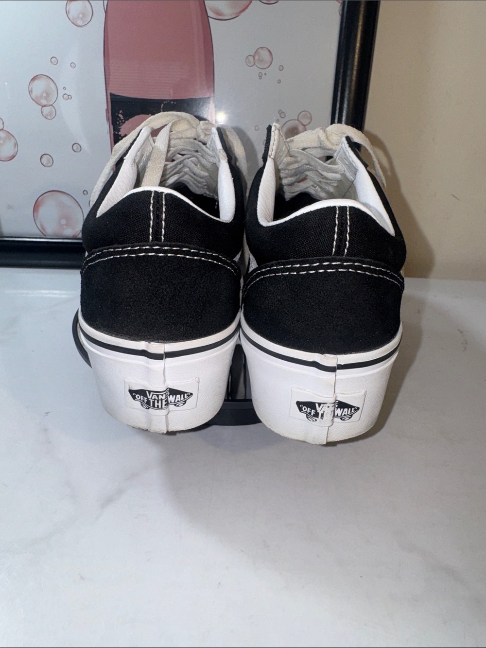 Vans Old Skool Unisex Platform Sneakers - Size W6.5 or M 6 - Picture 7 of 11
